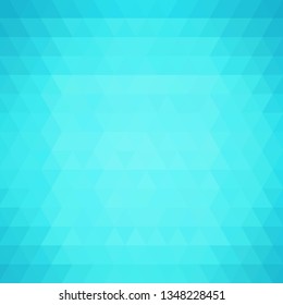 Abstract blue light template background. Triangles mosaic
