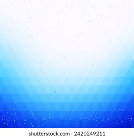 Abstract blue light template background. Triangles mosaic