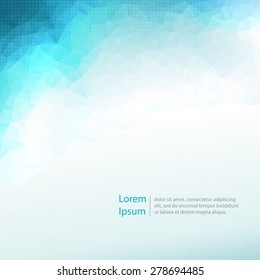 Abstract blue light template background. Eps 10 vector illustration. 