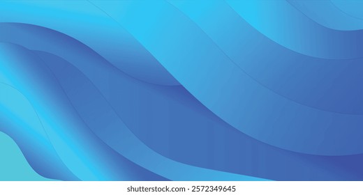 Abstract blue light trails in motion on a dark background  abstract smooth blue light streak wave background