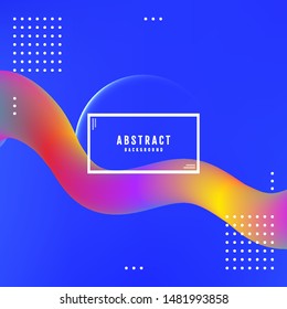 Abstract Blue light vector background. Blue Minimal geometric pattern gradients.