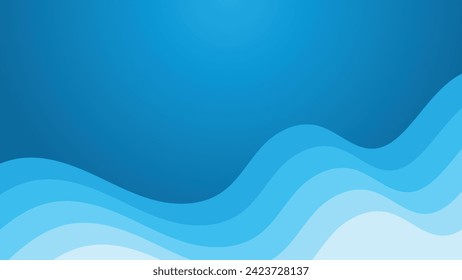 Abstract blue and light blue wave modern soft luxury texture with smooth and clean vector background for wallpaper and backdrop