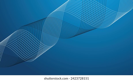 Abstract blue and light blue wave modern soft luxury texture with smooth and clean vector background for wallpaper and backdrop