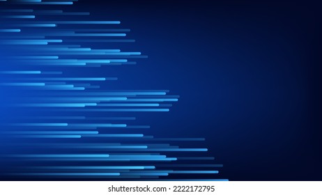 abstract blue lighting line background with copy space for futuristic graphic design element
