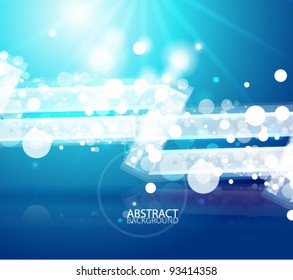 Abstract blue lightning background