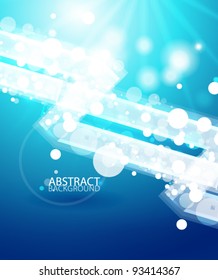 Abstract blue lightning background