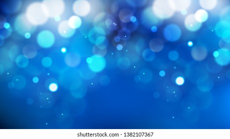 Abstract Blue Lights Background Illustration