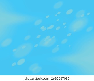 Abstract blue lights bokeh background design