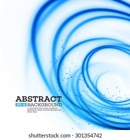 Abstract Blue Lights Effect Background. Vector illustration EPS 10