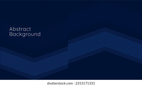 Resumen de diseño de fondo de línea azul. Diseño de fondo de presentación de vector azul moderno. Fondo geométrico.