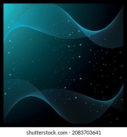 plantilla vectorial de diseño de logotipo de fondo de línea azul abstracto