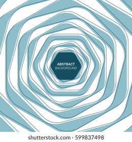 Abstract blue line background. Vector illustration eps10.