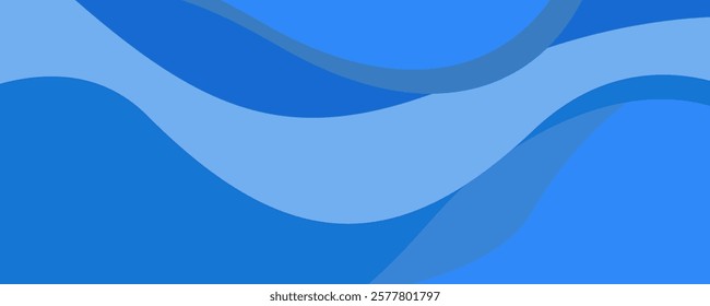 Abstract Blue Line Banner Background Vector Creative Design. Can Be Used For Design Brochure, Website, Template Corporate, Advertising, Business Presentation