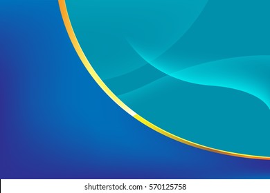 Abstract Blue Line Curve Background Vector