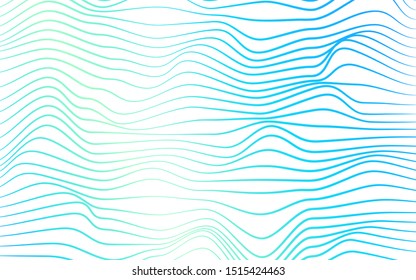 Abstract blue line curve wave concept abstract vector background illustration.