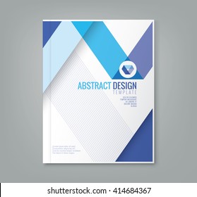 Abstract Blue Line Design Background Template Stock Vector (Royalty ...