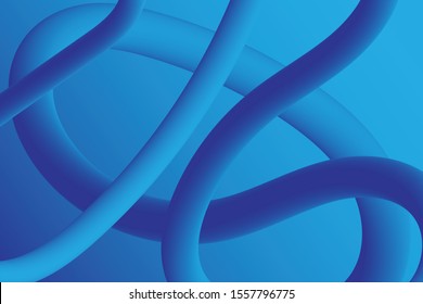 abstract blue line fluid background. template wave liquid shape in movement. vector illustration in flat design. dynamic gradient poster for web.