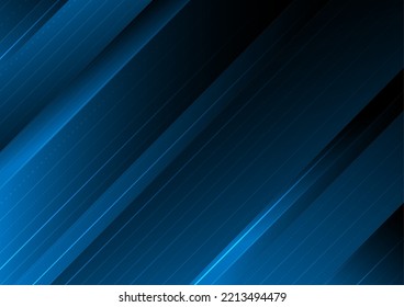 Abstract of blue line gradient engineering technology concept, vector background 