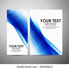 Abstract blue line. Graphic resources design template. Vector illustration