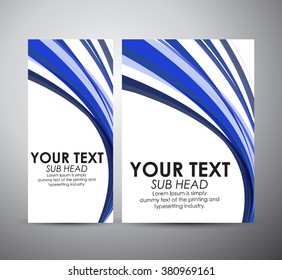 Abstract blue line. Graphics resources design template. Vector illustration