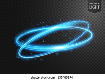 Abstract Blue Line Light Blue Sparks Stock Vector (Royalty Free ...