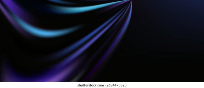 Movimiento de línea azul Abstractas, línea de onda Abstractas, fondo de Tecnología ligera,