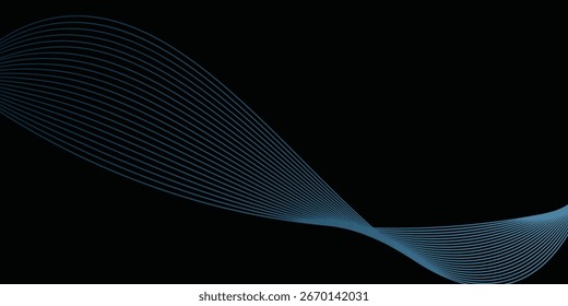 Abstract Blue Line Movement, Abstract Wave Line background