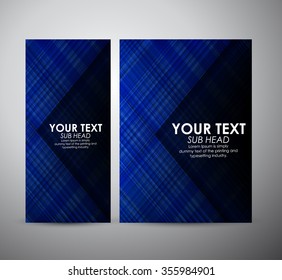 Abstract blue line pattern. Graphic resources design template. Vector illustration