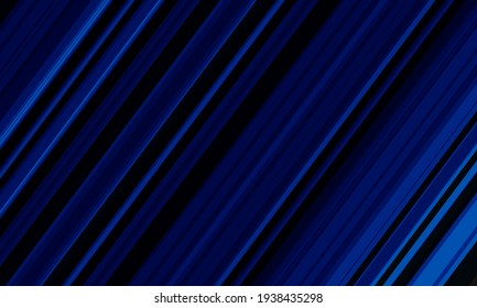 Abstract blue line speed dynamic on black background vector illustration.