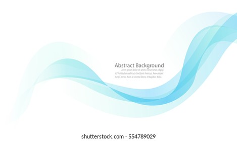 abstract blue line wave background