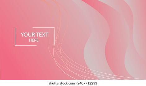 abstract blue line wave backgrounded vector background flat design style