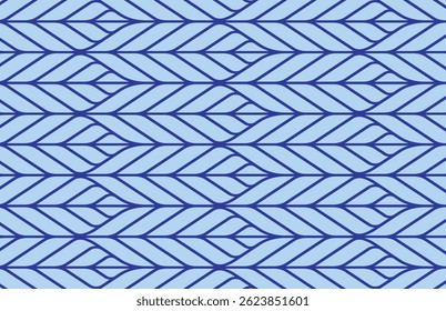 Abstrakte blaue Linien digitalen Hightech-Hintergrund. Hintergrund mit blauen dekorativen Linien. Abstrakter 3D-Hintergrund für modernes Design. Geometrische Struktur mit blauen Linien. Vektorgrafik.