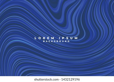 abstract blue lines liquid style swirl background
