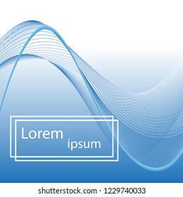abstract blue lines on blue background