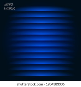 Resumen de líneas azules sobre fondo oscuro. Ilustración del vector
