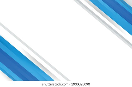 Resumen de líneas azules sobre fondo blanco - Ilustración vectorial