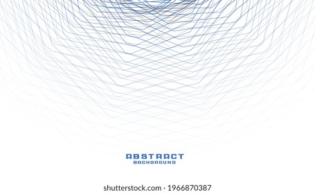 abstract blue lines on white background