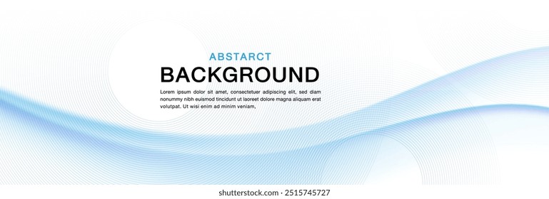 Líneas azules Abstractas sobre fondo blanco. Diseño geométrico del arte de la línea de la raya. Líneas azules brillantes modernas. Concepto de tecnología futurista. Traje para el cartel, cubierta, Anuncio, folleto, Sitio web