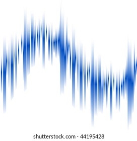 Abstract blue lines in perspective with space for text. Vector illustration