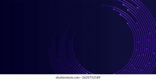 Abstractas líneas azules y Formas sobre fondo azul marino - excelente para presentaciones creativas