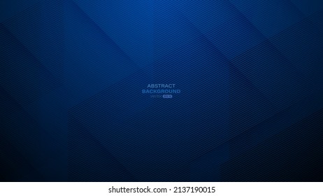 Resumen de líneas azules rayas con luz sobre fondo azul oscuro. Diseño para tu afiche, pancarta. Ilustración del vector
