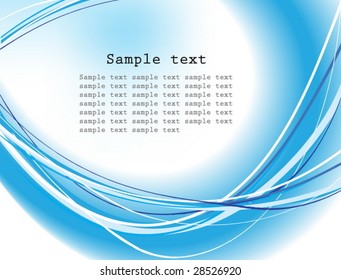 Abstract blue lines template