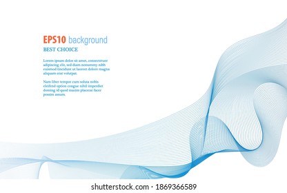 abstract blue lines vector background