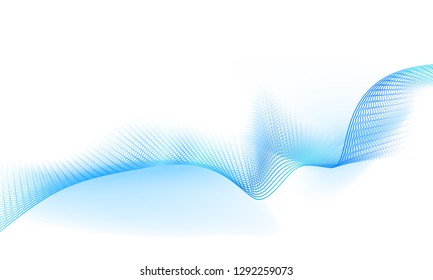 abstract blue lines wave abstract background