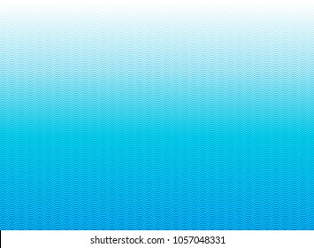 Abstract blue lines wave, Wavy stripes pattern, Rough surface, Vector Illustration