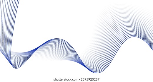 Abstract blue lines for website  banner and brochure  Curve flow motion illustration  Smoke design  Vector lines  Modern background design.