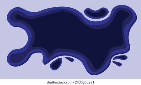 Abstract blue liquid background dark pattern