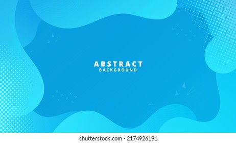 Abstract Blue liquid background. Modern background design. gradient color. Dynamic Waves. Fluid shapes composition. Fit for website, banners, wallpapers, brochure, posters