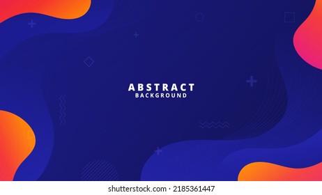 Abstract Blue liquid background. Modern background design. gradient color. Dynamic Waves. Fluid shapes composition. Fit for website, banners, wallpapers, brochure, posters