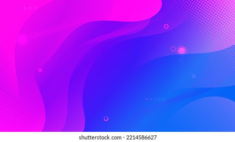 Abstract Blue liquid background. Modern background design. gradient color. Dynamic Waves. Fluid shapes composition. Fit for website, banners, wallpapers, brochure, posters